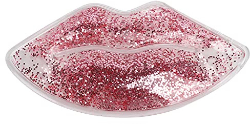 Gel-Eisbeutel Lippenform wiederverwendbar auslaufsicher Heiß- und Kaltkompressen Schwellungslinderung kühlende Wirkung Soft-Touch-Oberfläche