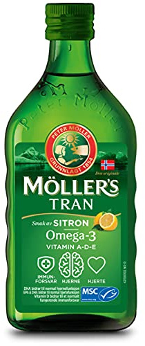 Moller's Cod Liver Oil Lemon Flavour 250ml