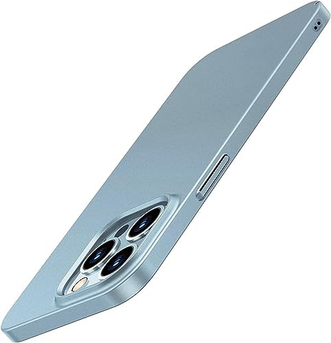 Galful iPhone 13 Pro Hülle 2021, Ultra Dünn Matte Handyhülle Slim Schutzhülle Kratzschutz Hardcase Anti-Rutsch Hard PC Case Cover Kompatibel mit iPhone 13 Pro, 6.1 Zoll -Hellblau