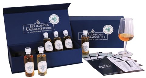 Coffret Dégustation Whisky Irlandais 6 x 40ml - En Solo Ou En Duo - Le Club Des Connaisseurs - Whisky D' Irlande - Single Malt, Blended, Irish Whiskey