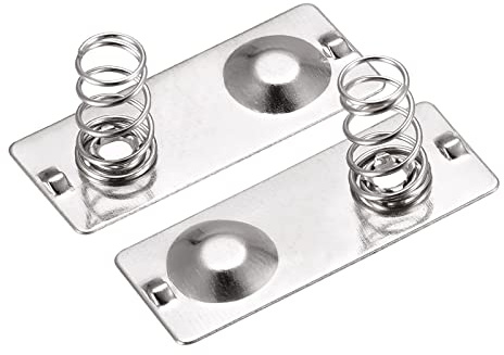 sourcing map Batterie Ressort Plaque AA Batterie Ressort Contact Nickel Plaque 27mmx11mm 20 Pcs