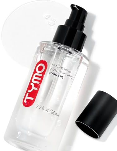 TYMO Weightless Hair Oil - Organic Nourishing Hair Treatment for Shine, Smoothness & Protection | Vegan Hair Serum with Argan Jojoba Almond Oils for Dry, Damaged, Frizzy Hair, 2.7 Fl Oz