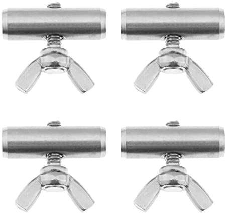 Be In Your Mind 4 Piezas Topes de Riel para Toldo 8mm para Autocaravana Barco Tienda de Campaña Equipo Accesorios para Toldos Acero Inoxidable 25x8mm