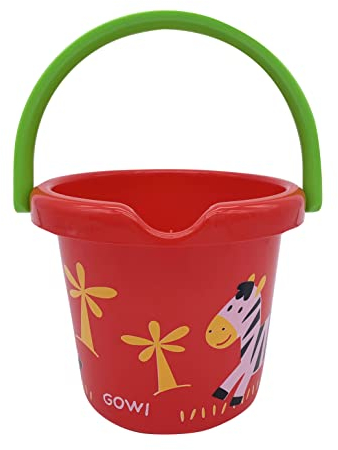 Gowi 550-60 Eimer ø18cm - Rot, Sand- und Wasserspielzeug