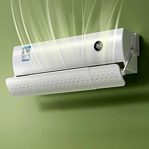 LLZJDDPLY Klimaanlage Windabweiser, Verstellbarer AC-Luftabweiser geeignet for Split-Klimaanlagen Verbessert Kühlung und Heizkreislauf