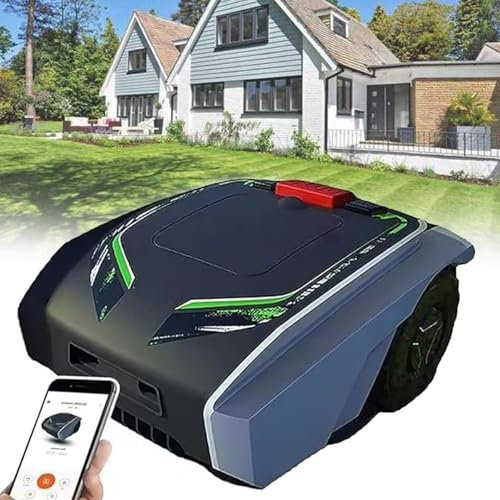 DDZJTPP Robot Tondeuse sans Fil périphérique 1500㎡(évitement d'obstacles 3D Planification Intelligente,Gestion 16Zones,Réglage Zone Interdite) Hauteur Coupe 2-5cm,Chargement Automatique,Antivol