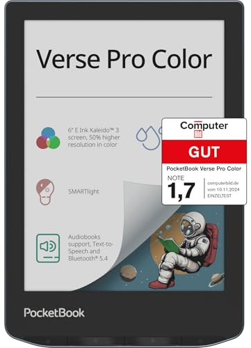 Pocketbook Verse Pro Color - Stormy Sea (Deutsche Version) inkl. Pocketbook Shell Cover - Black
