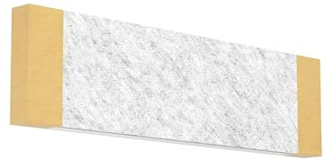 EGLO LED Wandleuchte innen Vallelado, rechteckige Wandlampe mit indirekter Beleuchtung, Wandspot Wohnzimmer aus Metall mit grauem Textil und Holz, warmweiß, 8 x 30,5 cm