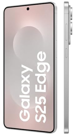 Samsung Galaxy S25 Edge AI Smartphone mit Galaxy AI, Ohne Vertrag, Handy mit Android, 12 GB RAM, 512 GB GB Speicher, 200-MP-Kamera, Titanium Silver, 3 Jahre Herstellergarantie [Exklusiv auf Amazon]