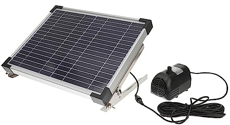 COOPHYA 10w Fontaine Solaire Jardin DC Pompe à Eau Silencieuse pour Bassin Extérieur Colonne Eau Réglable sans Alimentation Externe
