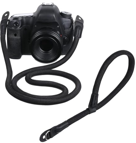 Neyauo 2 Pack Rope Camera Strap 111cm Long Climbing Camera Rope Strap with Wrist Straps Cameras Neck Shoulder Straps for Round Hole Interface DSLR SLR Mirrorless
