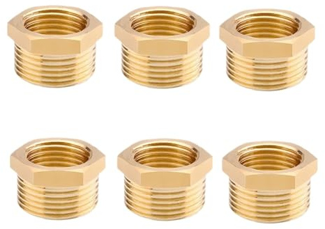 Pipe Fittings for Home Improvement Brass Reducer Adapter 3 4 to 1 2 Adapter Brass Fitting for Pipe Connection Sealing Ring