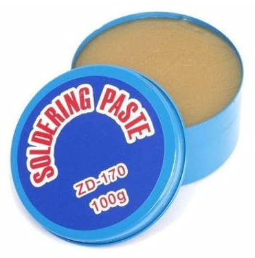 EMPOTEC Pasta Saldante EM-170 Confezione 100g Flussante per Saldatura a Stagno Pulisce Punta Saldante Migliora Rendendo Lucida la parte Saldata Ottima Qualità per Ambito Professionale