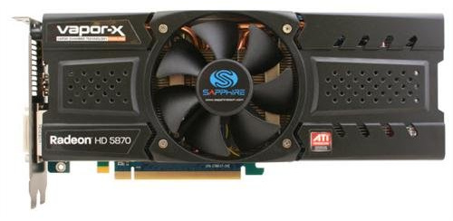 Sapphire Radeon HD 5870 Vapor-X Processore grafico Processore grafico / fornitore AMD 2GB