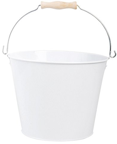 Esschert RD23 Zink Eimer, 5 L, weiß