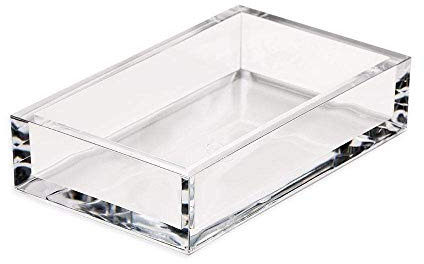Caspari HG02 - Portasciugamani in carta acrilica per ospiti, trasparente
