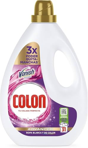 Colon Vanish Advanced - Detergente para Lavadora con Quitamanchas, adecuado para Ropa Blanca y de Color, Formato Gel, hasta 40 Dosis