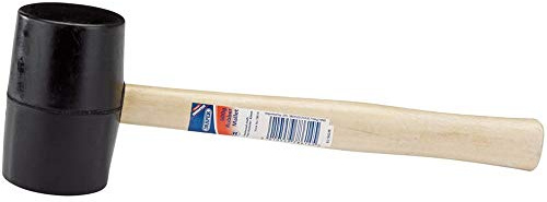 Draper 78614 Rubber Mallet with Hardwood Shaft, 620g,Blue