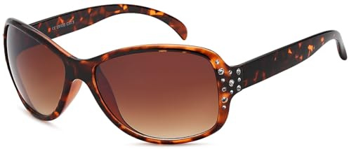 styleBREAKER Damen Sonnenbrille Butterfly Strass UV400 Kat 3 | Schmetterlingsform. Rahmenbreite 155mm. Steg 16mm. Glas 60x47mm. Bügel 135mm. Kunststoffrahmen. Verlaufstönung.