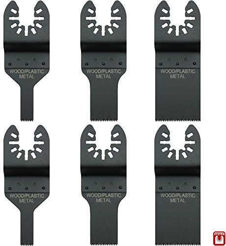 Hobbypower24© Set 10/20/35mm Tauchsägeblatt/Sägeblatt Bi-Metall BIM für Holz & Metall für Lux MFW 220 / AMF 12 Li (6er-Set)