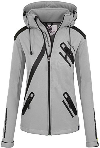 Rock Creek Softshelljacke Damen Outdoor D-371 | Wasserabweisende Übergangsbekleidung, funktionale Wanderjacke für Frauen, Camping, Freizeit und wechselhaftes Wetter