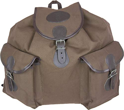 EUROHUNT Jagdrucksack 3, Wanderrucksack, Rucksack aus 100% Wasserabweisender Baumwolle, ca. 25 Liter Fassungsvermögen