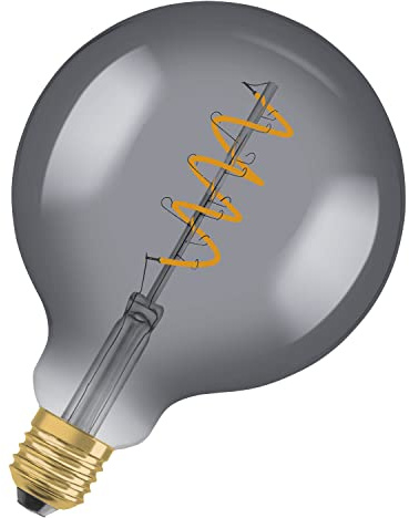 Osram LED Vintage Edition 1906, Sockel: E27, Nicht Dimmbar, Warmweiß, Rauchglas Optik