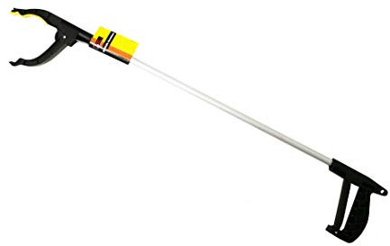 Spetebo Aluminium Greifhilfe mit Magnet 76 cm - Abfall Greifer Garten Greifzange Müllzange Müllgreifer Handgreifer magnetisch