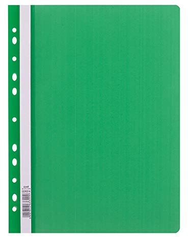 D.RECT Schnellhefter Lux PP A4 mit Perforation aus Starker Polypropylen-Folie Grün