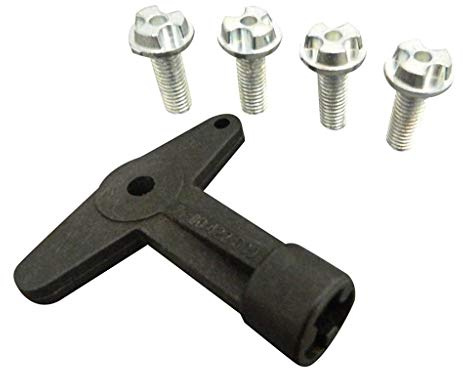 ESC Auto Parts ESP501 Alloy Wheel Centre Cap 22.3 mm Screws Bolts with Key 7700422600 Compatible With Renault