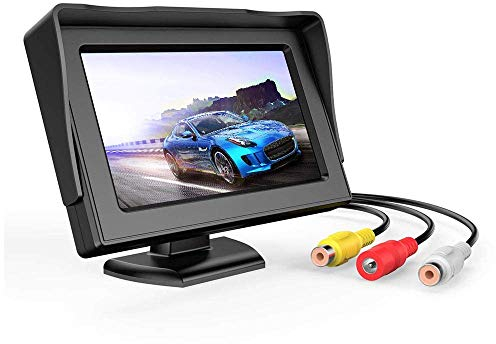 3T6B 4.3 Zoll LCD Bildschirm Rückfahrkamera, wasserdichte Rückfahrkamera mit Monitor, für Auto SUV Truck
