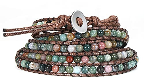 Emibele Damen-Armband, mehrlagig, Bohemian-Stil, mit Diamantperlen, für Damen, Mädchen, Damen, One Size, Perle