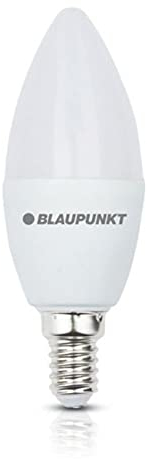 Blaupunkt Ampoule LED E14 – Bougie – Éclairages pour Pièces – 6.8W – Remplacement de 50W – Dépolie – Blanc Chaud 2700K – 640 lumens – Lampe Économe en Énergie et en Coûts – Lot de 1