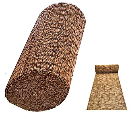 Malla De Privacidad para Balcón, Pantalla para Balcón Jardín Malla De Caña para Patio, Cañizo Y Brezo Paneles De Valla para Terrazas, Persianas De Bambú para Exteriores, Cercas Decorativas