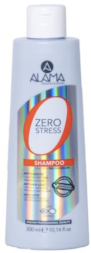 A ALAMA Professional Alama Professional Zero Stress Shampoo Anticaduta, Rinforzante e Volumizzante per Capelli Fragili e Deboli, con Estratto di Rosmarino e Proteine del Grano, 300ml
