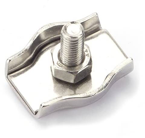 Simplex Drahtseilklemme Edelstahl 10 Stück V4A AISI 316 Inox Marwotec® (6mm)