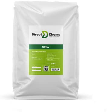 Direct Chems Water Soluble Urea Prills – 25kg – 46% Nitrogen Fertiliser – Lawn Greener & Vegetable Growth Booster – Fast-Acting Feed