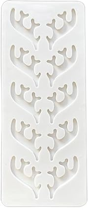 KieTeiiK Weihnachten Elch Geweih Form Fondant Silikon Formen Kuchen Tassen Kleine Geweih Schokolade Einsatz Dekoration Zubehör Form Silikon Süßigkeiten Formen Kleine Formen Set