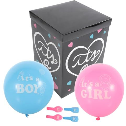 Vaguelly 1set Decorativo Per Gender Reveal Con Palloncini Box Per Festa Di Shower Decorazioni Festive e Accattivanti Con Palloncini