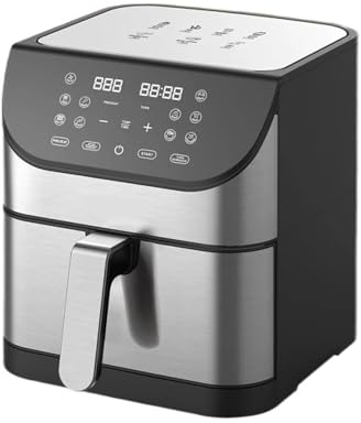 Alimentos esenciales y ayudantes para la familia Freidora de aire inteligente Freidora eléctrica sin aceite Hogar LCD táctil 7L Freidora de gran capacidad Asistente inteligente Disfrute de la vid
