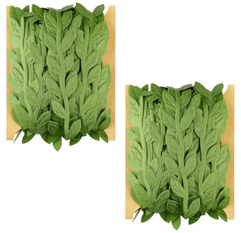 Bojueshaw 2pcs Artificial Ivy Garlands,Leaf Ribbon,Realistic Fake Vines,Greenery Fake Hanging Foliage Vine Plants for Wedding Home Garden Wall