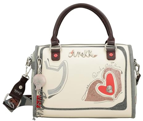 Anekke Bolso Bowling Alma - Estilo Versátil y Elegante | Bolsillo Trasero y Asa Ajustable | Medidas: 28x20x15 cm - Complementos Originales
