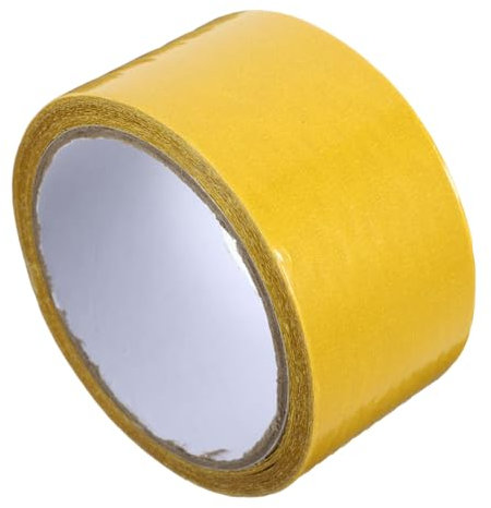 OSOLADY Nastro Biadesivo per Tappeti e Pavimenti, Giallo in Garza, Alta Viscosità, Forte Adesione, Senza Residui