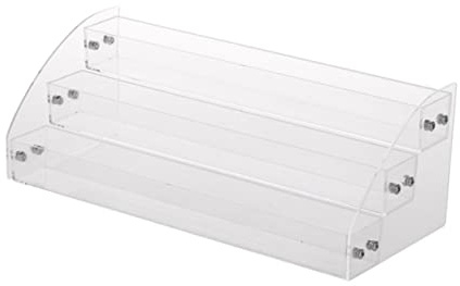 LIFKOME Organizer Trasparente Multistrato per Smalti, Porta Rossetti e Oli Essenziali, Supporto Compatto per Cosmetici da Scrivania, Base Stabile e Struttura Robusta per Uso Quotidiano