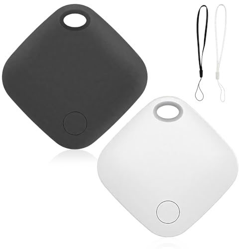 ZOYDP 2 Pcs Localizador GPS, Smart Tracker Tag Compatible con Buscar(Sólo iOS), Buscador De Llaves, Batería Reemplazable Rastreador GPS, Tracker GPSpara Llaves, Maletas, Equipaje
