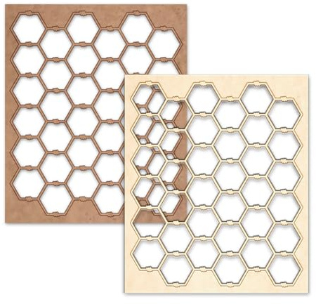 Polkadoodles Set di decorazioni in legno di truciolato e pannelli di fibra a media densità e truciolato per decorare