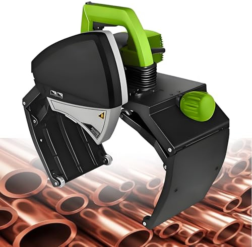 XCSCUK Tagliatubi Automatico, tagliatubi per impieghi gravosi, tagliatubi Industriale in Metallo/PVC/Rame, per progetti Idraulici (220mm)