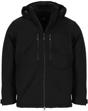 Blue Wave Herren Funktionsjacke Neven mit abnehmbarer Kapuze - Wasserdichte Outdoor-Jacke in Schwarz Größe XL