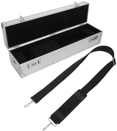ELAYARD Estuche para Cuchillos de Cocina con Cerradura de Combinación, Organizador Portátil de Aluminio con 8 Ranuras y Revestimiento de Espuma, Caja Rígida para Almacenamiento Seguro