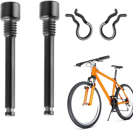 Bicycle Disc Brake Bolts - TC4 Alloy M4 | Disc Brake Pad Pin Axles, Oil Shell Circlip Included, Mountain Bike Upgrade | XT Brake Mount, Ver